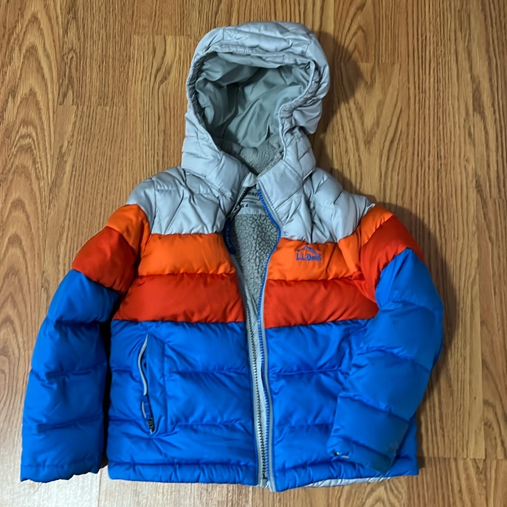 L.L. Bean's Down Jacket - Color Block Little Kids'